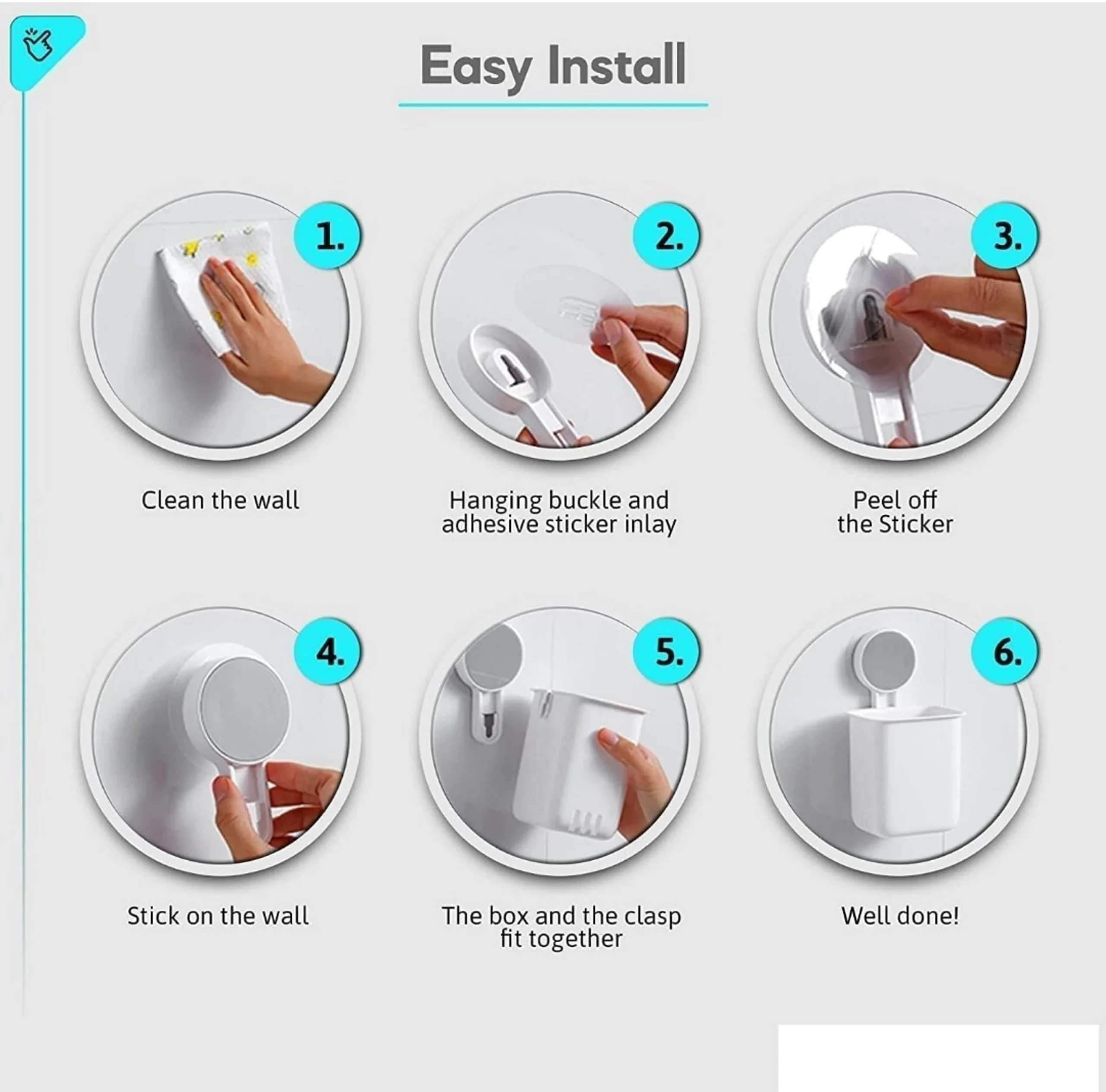 KYASO Toothbrush holder rack self - Image 2