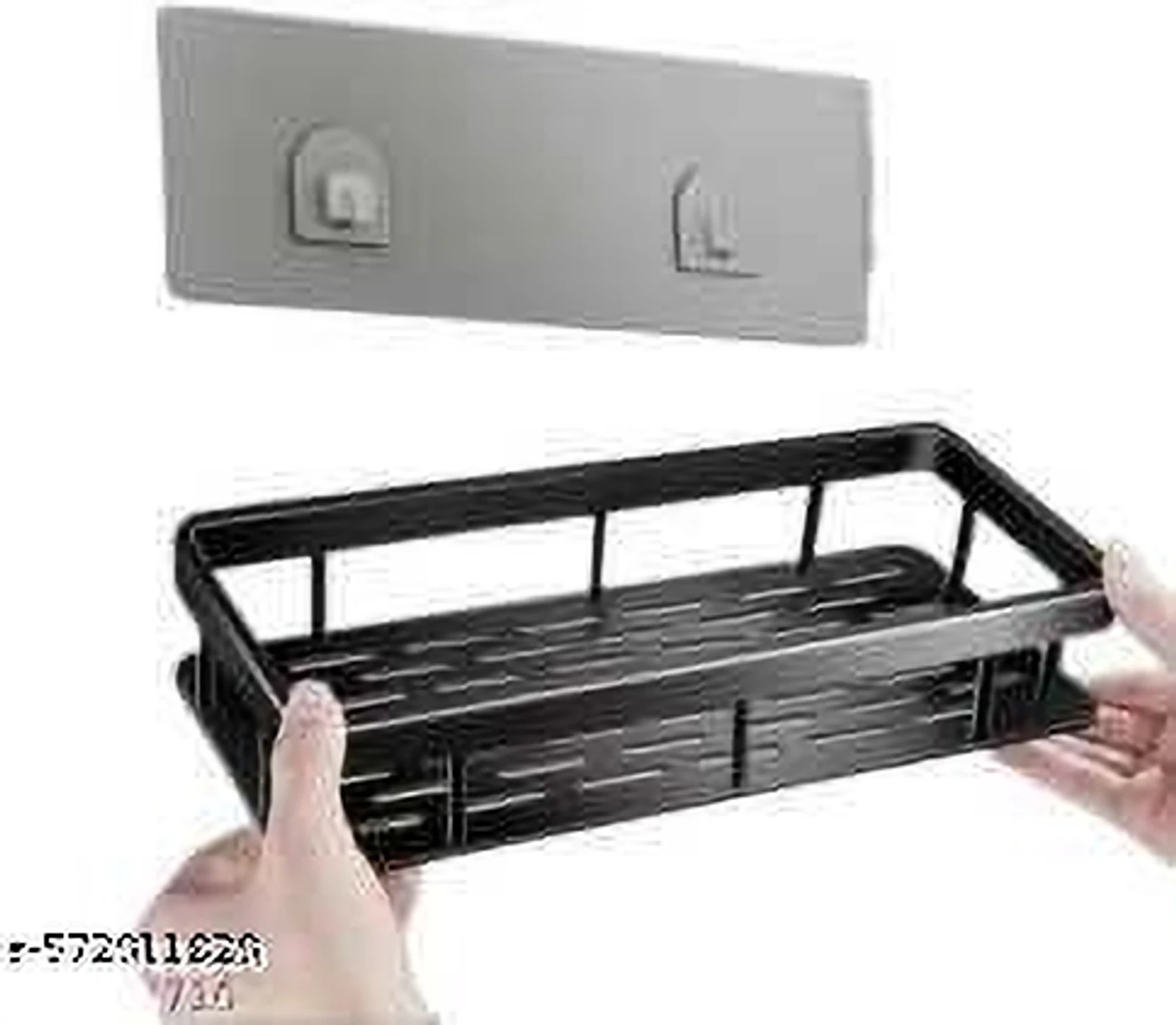 KYASO Bathroom plastic Shelves No-Drill Corner Shelf Shower Storage Rack PACK OF 2 - Image 2