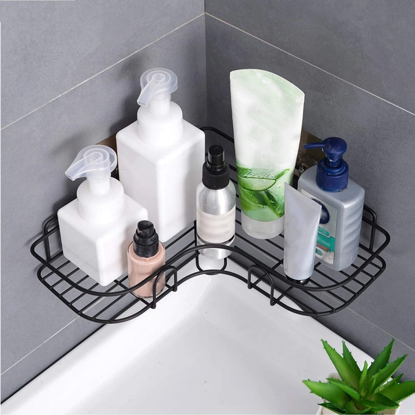 KYASO stainless steel corner shelf for bathroom Steel Wall Shelf - Image 2