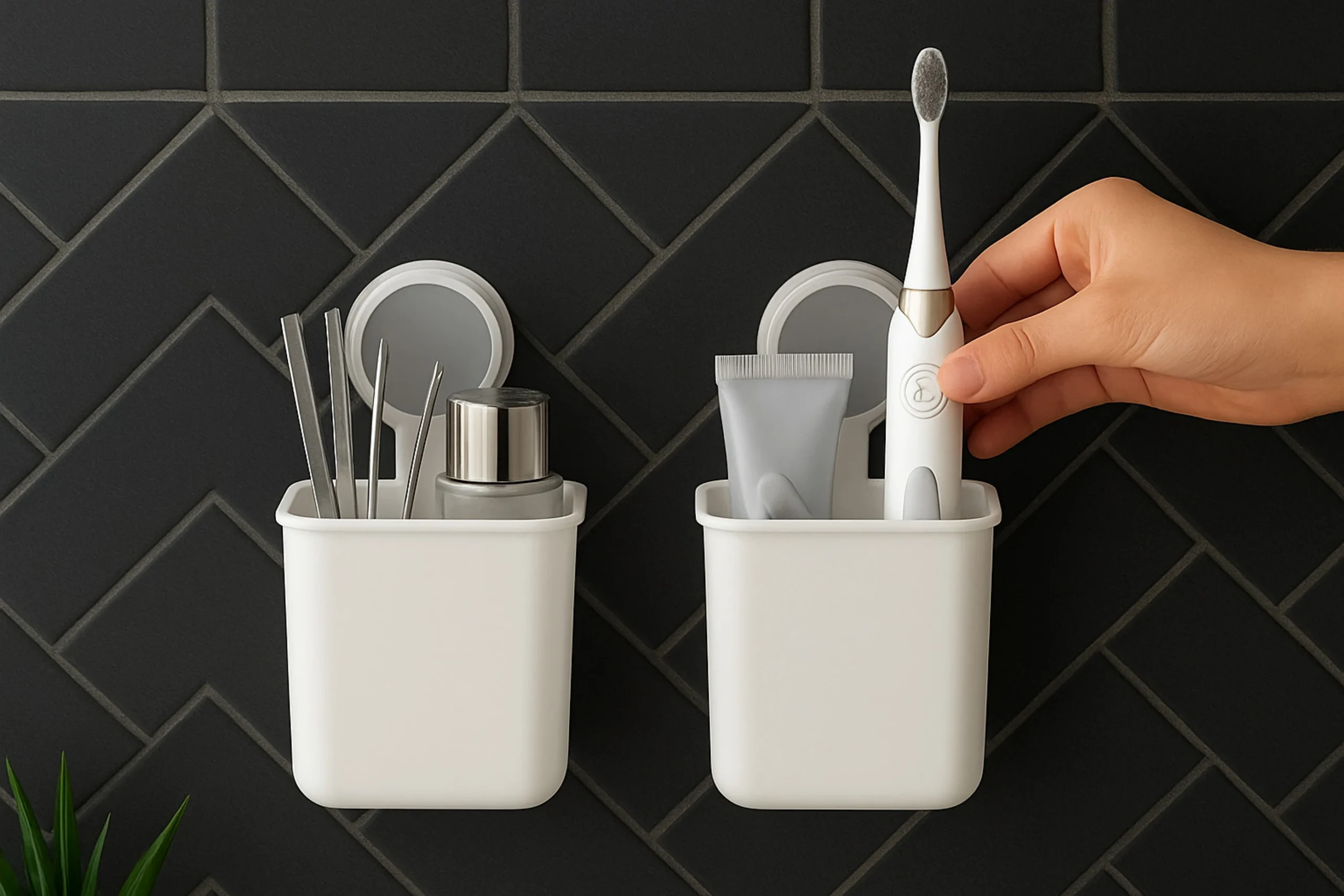 KYASO Toothbrush holder rack self